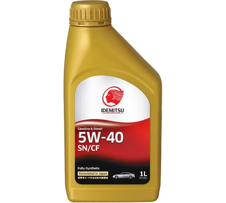 Моторное масло IDEMITSU FULLY-SYNTHETIC, 5W-40, SN/CF, 1 л 30015048-724