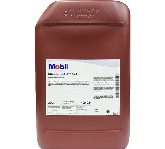 Трансмиссионное масло MOBIL fluid 424 20 л 155084