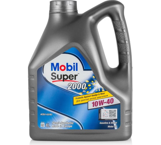 Моторное масло MOBIL Super 2000 X1 10W40 полусинтетическое 20 л 155052 1