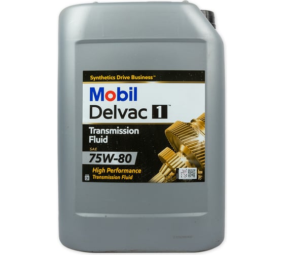 Трансмиссионное масло MOBIL Delvac 1 Transmission Fluid 75W80 20 л 155220 1