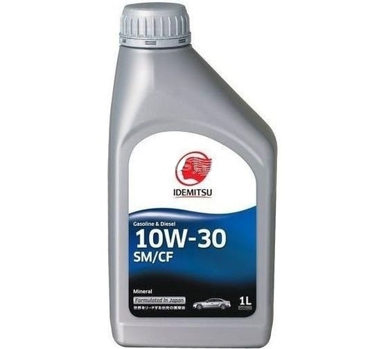 Моторное масло IDEMITSU MINERAL, 10W-30, SM/CF, 1 л 30015060-724