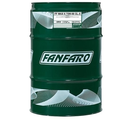 Синтетическое трансмиссионное масло Fanfaro 75W-90 MAX 6 75W90 208 л FF8706-DR-E 1