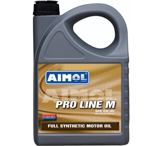 Моторное масло AIMOL Pro Line M синтетическое, 5w-30, 4 л 8717662396342 1