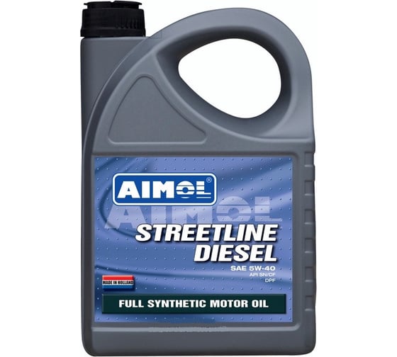 Моторное масло AIMOL Streetline Diesel синтетическое, 5w40, 4 л 8717662396915 1