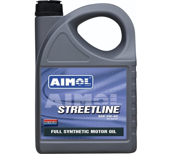 Моторное масло AIMOL Streetline синтетическое, 5w-40, 4 л 8717662390555 1