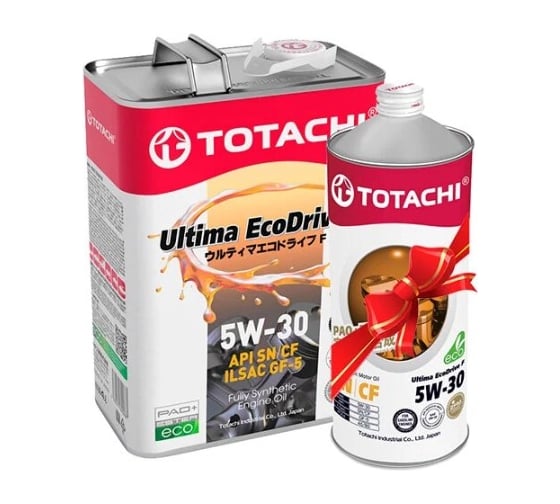 Масло моторное TOTACHI Ultima EcoDrive L SN/CF Синтетика 5W30 4+1=5л 12105