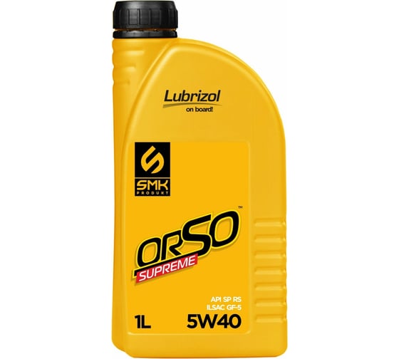 Моторное масло SMK универс. Orso Supreme 540  5W-40 API SP RC 540ORSP001 1