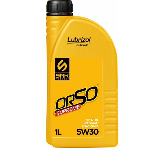 Моторное масло SMK универс. Orso Supreme 530  5W-30 API SP RC 530ORSP001 1