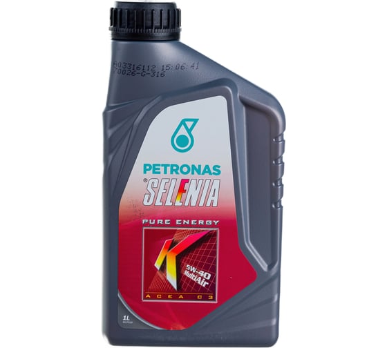Моторное масло PETRONAS SELENIA К P. E. синтетическое, 5W40, 1 л 70026E18EU 1