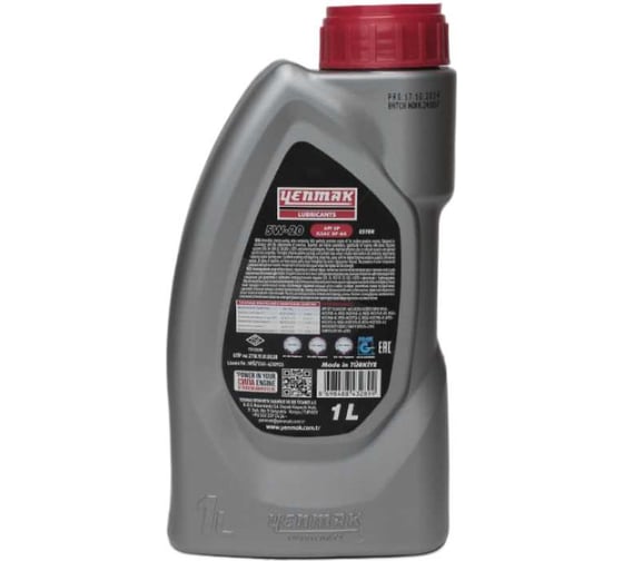 Масло моторное синтетическое YENMAK 5W20 ILSAC GF-6A | API SP | ACEA A3/B4 1L 28-05W 20-101 28-05W20-101