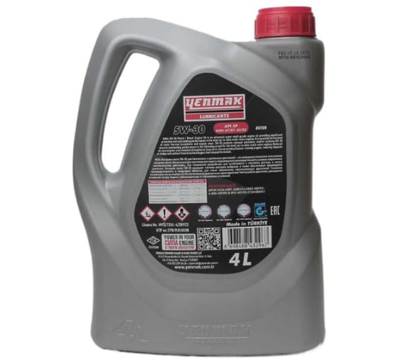 Масло моторное синтетическое YENMAK 5W30 Ford WSS-M2C913 | API SP | ACEA A7/B7, A5/B5 4L 28-05W30-104A5