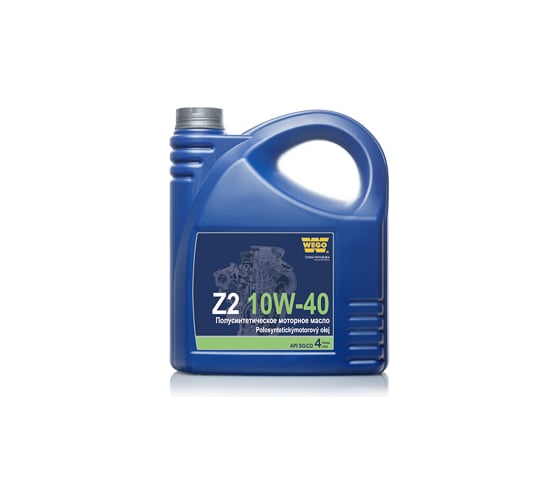 Моторное масло WEGO Z2 10W-40, SG/CD, 4 л, 3.49 кг 4627089062338 1