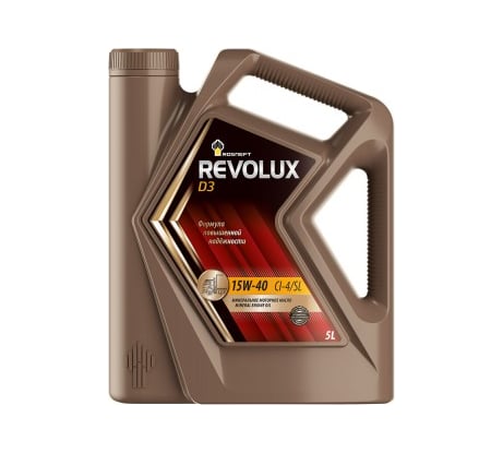 Моторное масло РОСНЕФТЬ Revolux D3 15W-40 CI-4-SL минер. кан. 5 л 40620850