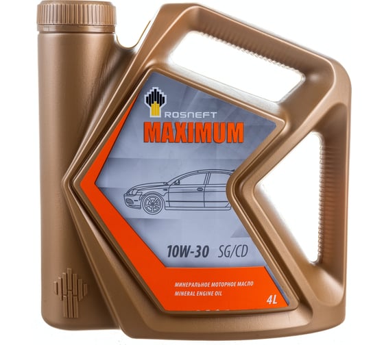 Моторное масло РОСНЕФТЬ Maximum 10W-30 SG-CD минер. кан. 4 л 40814242