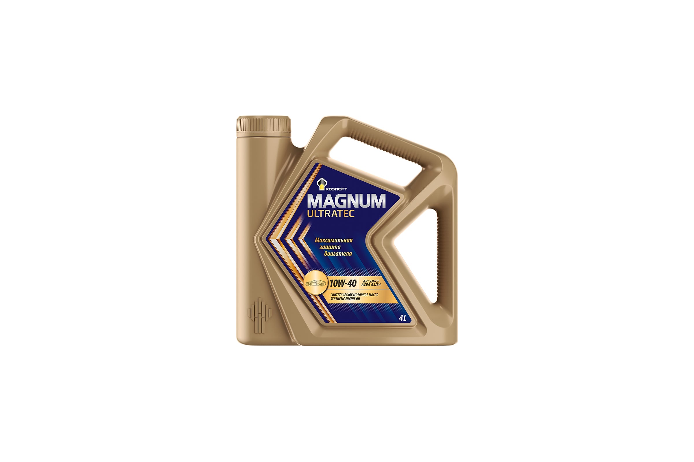 МоторноемаслоРОСНЕФТЬMagnumUltratec10W-40SN-CFсинт.кан.4л40814942