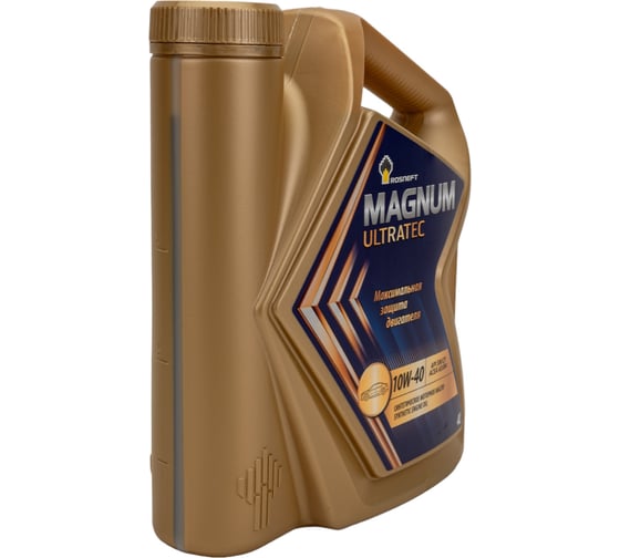 Моторное масло РОСНЕФТЬ Magnum Ultratec 10W-40 SN-CF синт. кан. 4 л 40814942