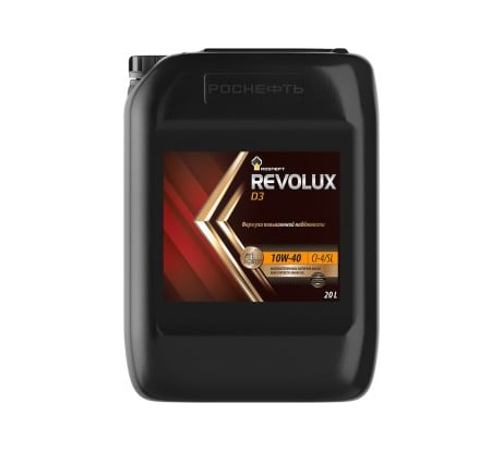 Моторное полусинтическое масло РОСНЕФТЬ Revolux D3 10W-40 CI-4-SL канистра 20 л 40620769 7883