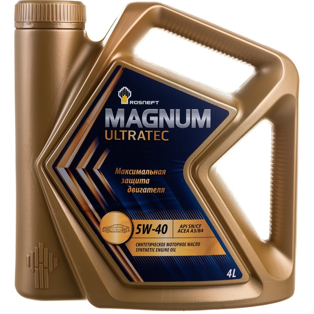 Моторное масло РОСНЕФТЬ Magnum Ultratec 5W-40 SN-CF синт. кан. 4 л ...