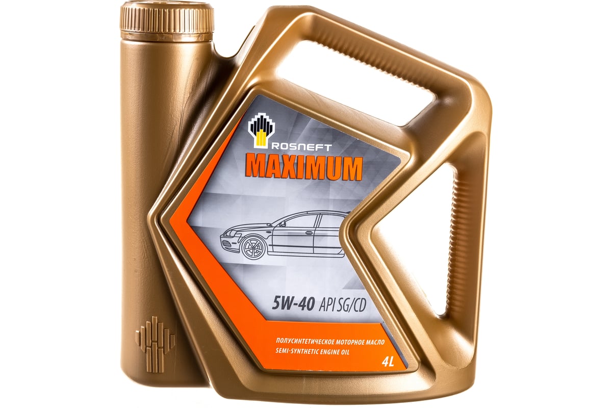  масло РОСНЕФТЬ Maximum 5W-40 SG-CD п-синт. кан. 4 л 40816742 .