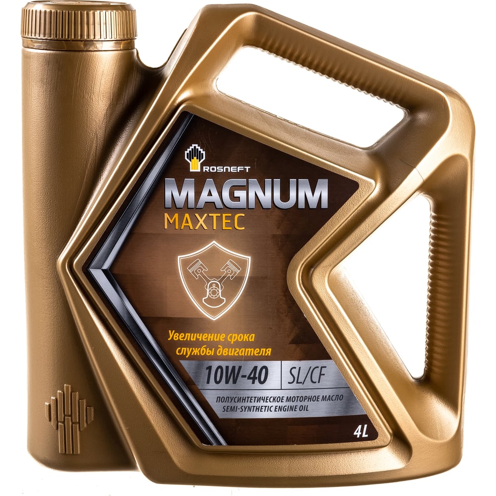 Полусинтетическое моторное масло Роснефть Magnum Maxtec 10W-40 SL-CF .