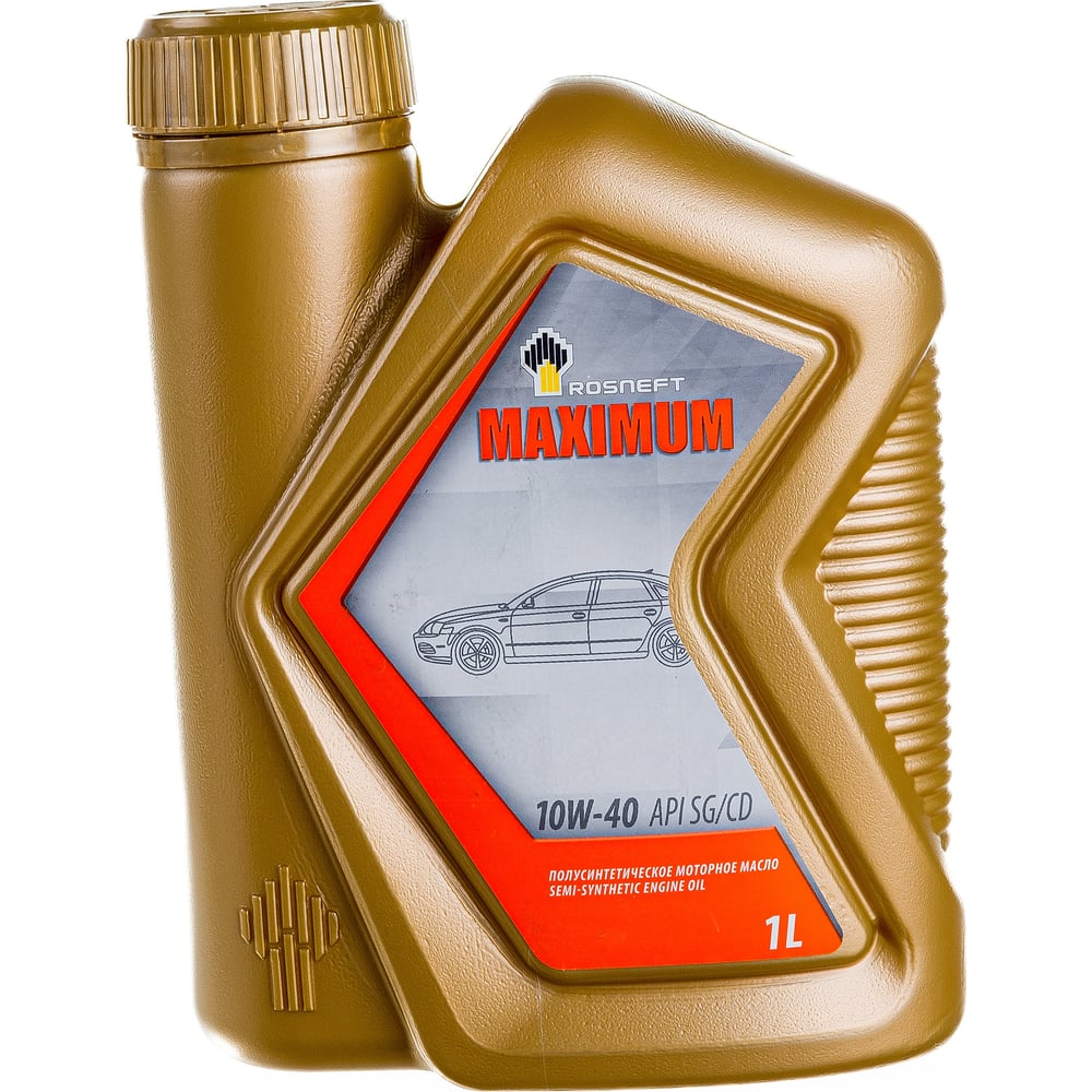 Моторное масло РОСНЕФТЬ Maximum 10W-40 SG-CD п-синт. кан. 1 л 40814332 ...