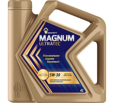 Моторное масло РОСНЕФТЬ Magnum Ultratec 5W-30 SL-CF синт. кан. 4 л 40815342