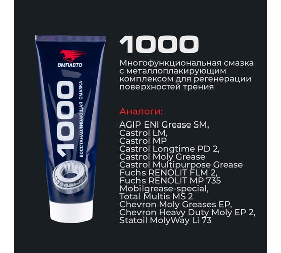 Смазка ВМПАВТО МС 1000 многофункциональная, 200г туба 1104