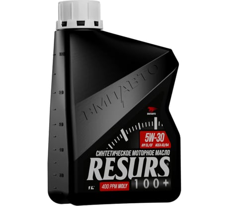 Моторное синтетическое масло ВМПАВТО Resurs 100+ 5w30 (A3/B4; SL/CF), канистра 1л 9285