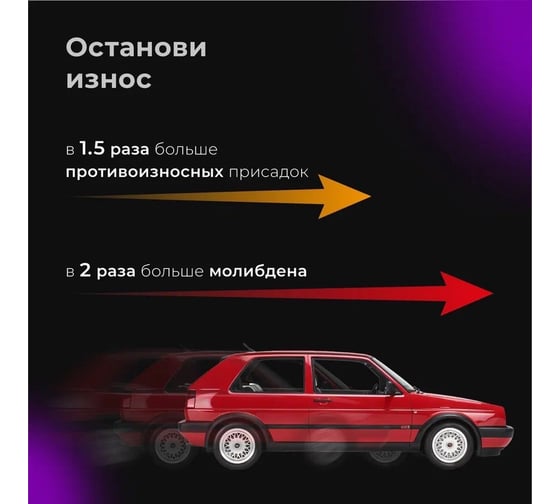 Моторное синтетическое масло ВМПАВТО Resurs 100+ 10w40 (A3/B4; SL/CF), канистра 4л 9298