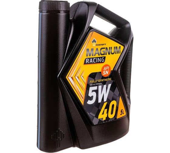 Моторное масло РОСНЕФТЬ Magnum Racing 5W-40 (РНПК) SN/A3/B4 синт. кан. 5 л 40801650