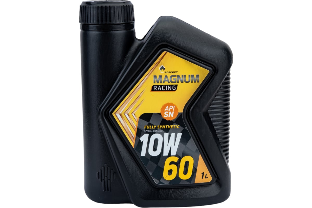 Моторное масло РОСНЕФТЬ Magnum Racing 10W-60 (РНПК) SN/A3/B4 синт. кан. 1 л  40801732 - выгодная цена, отзывы, характеристики, фото - купить в Москве и  РФ