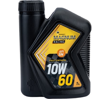 Моторное масло РОСНЕФТЬ Magnum Racing 10W-60 (РНПК) SN/A3/B4 синт. кан. 1 л 40801732
