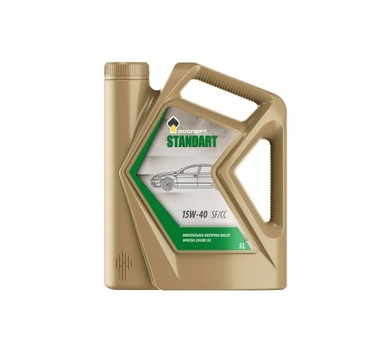 Моторное масло РОСНЕФТЬ Standart 15W-40 SF-CC минер. кан. 5 л 40815950 1