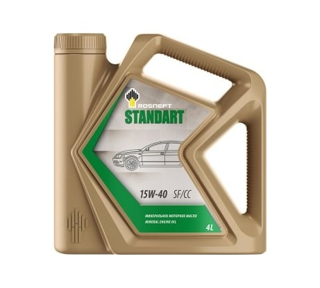 Моторное масло РОСНЕФТЬ Standart 15W-40 SF-CC минер. кан. 4 л 40815942