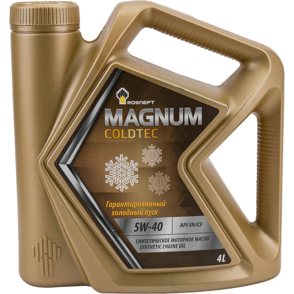 Моторное масло РОСНЕФТЬ Magnum Coldtec 5W-40 SN-CF синт. кан. 4 л ...