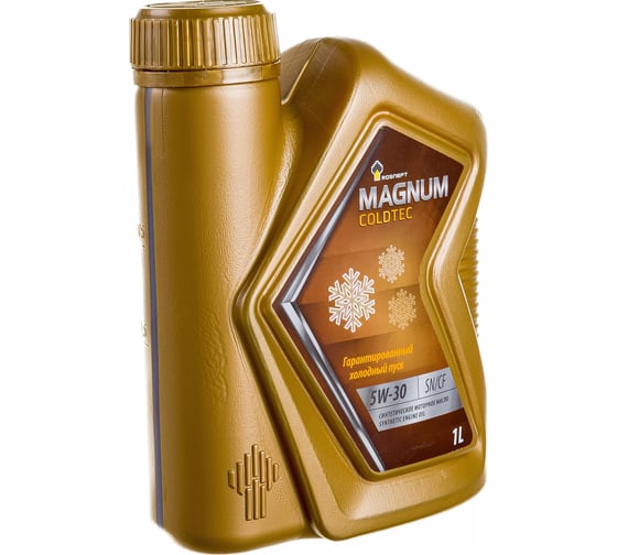 Моторное масло РОСНЕФТЬ Magnum Coldtec 5W-30 SN-CF синт. кан. 1 л 40813232