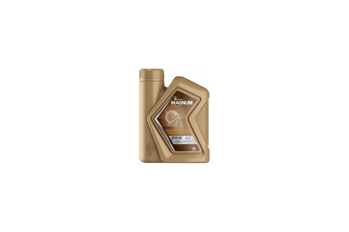 Моторное масло РОСНЕФТЬ Magnum Runtec 10W-40 SN-CF синт. кан. 1 л ...