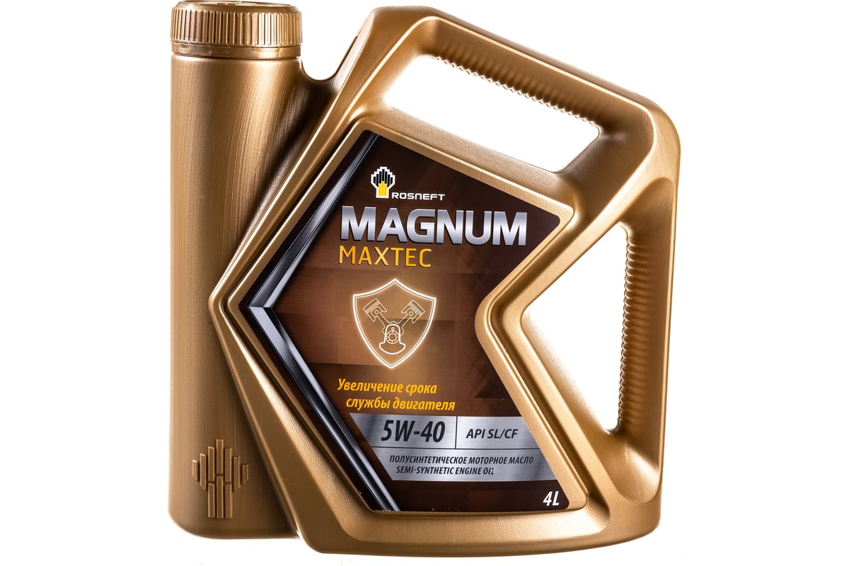 Моторное масло РОСНЕФТЬ Magnum Maxtec 5W-40 SL-CF п-синт. кан. 4 л 40814642  - выгодная цена, отзывы, характеристики, фото - купить в Москве и РФ