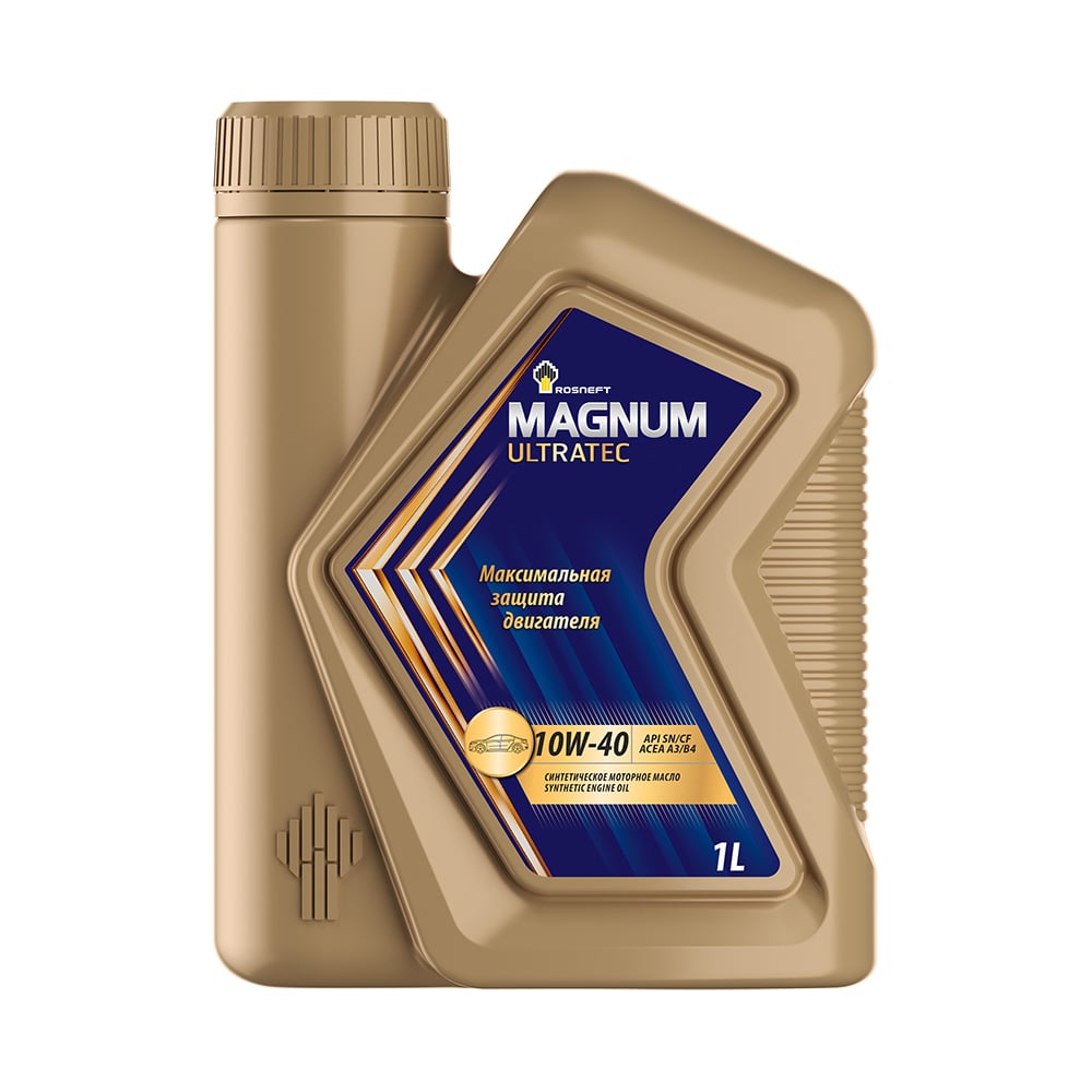 Моторное масло РОСНЕФТЬ Magnum Ultratec 10W-40 SN-CF синт. кан. 1 л ...