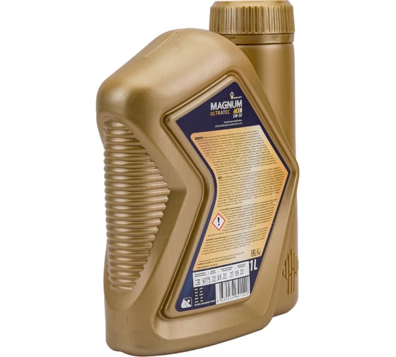 Моторное масло РОСНЕФТЬ Magnum Ultratec A5 5W-30 SL-CF синт. кан. 1л 40816532