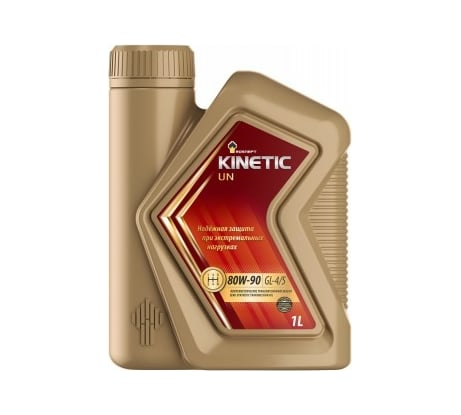 Трансмиссионное масло РОСНЕФТЬ Kinetic UN 80W-90 GL-4-5 п-синт. кан. 1 л 40817632