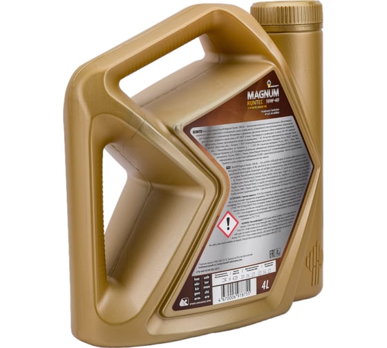 Моторное масло РОСНЕФТЬ Magnum Runtec 10W-40 SN-CF синт. кан. 4 л 40810242