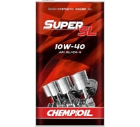 Полусинтетическое моторное масло CHEMPIOIL SUPER SL 10W40 (metal) 5 л, 10W-40 95025