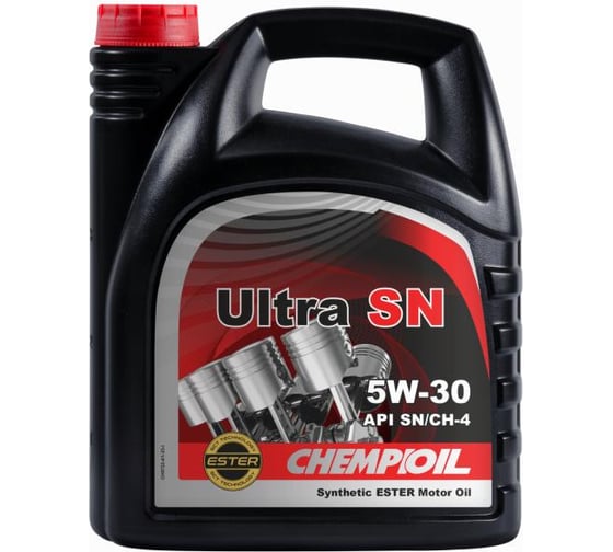 Синтетическое моторное масло CHEMPIOIL ULTRA SN 5W30 4 л. 5W-30 97224 1