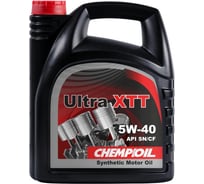 Синтетическое моторное масло CHEMPIOIL ULTRA XTT 5W40 5 л. 5W-40 97015