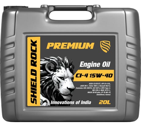 Моторное масло Shield Lubricants SHIELD ROCK PREMIUM 15W-40 20 л 352107