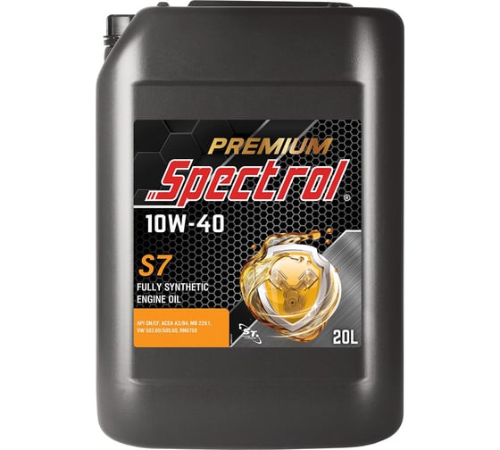 Масло моторное синтетическое Spectrol PREMIUM S7 10W-40 20л 98855 1