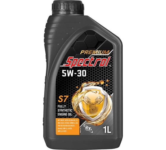 Масло моторное синтетическое Spectrol PREMIUM S7 5W-30 1л 98841 1