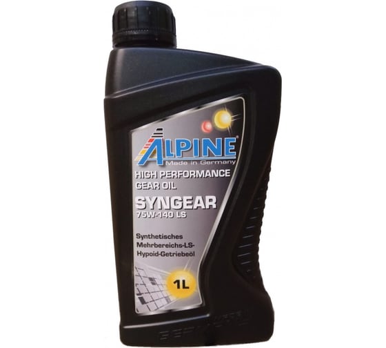 Масло трансмиссионное Alpine Syngear 75W-140 LS 1L 0100791