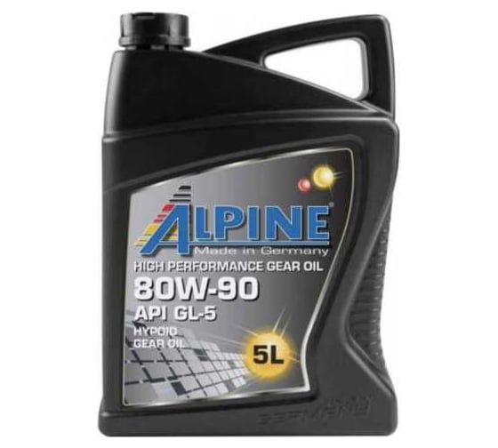 Масло трансмиссионное Alpine Gear Oil 80W-90 GL-5 5L 0100702 1